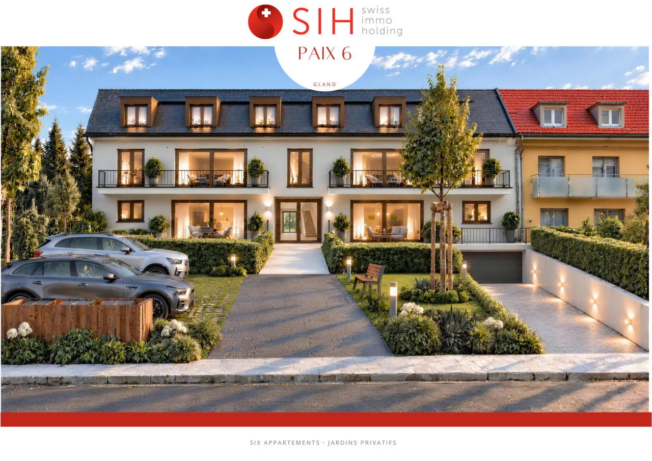 Promotion: Superbe appartement de 4,5 pces avec jardin privatif