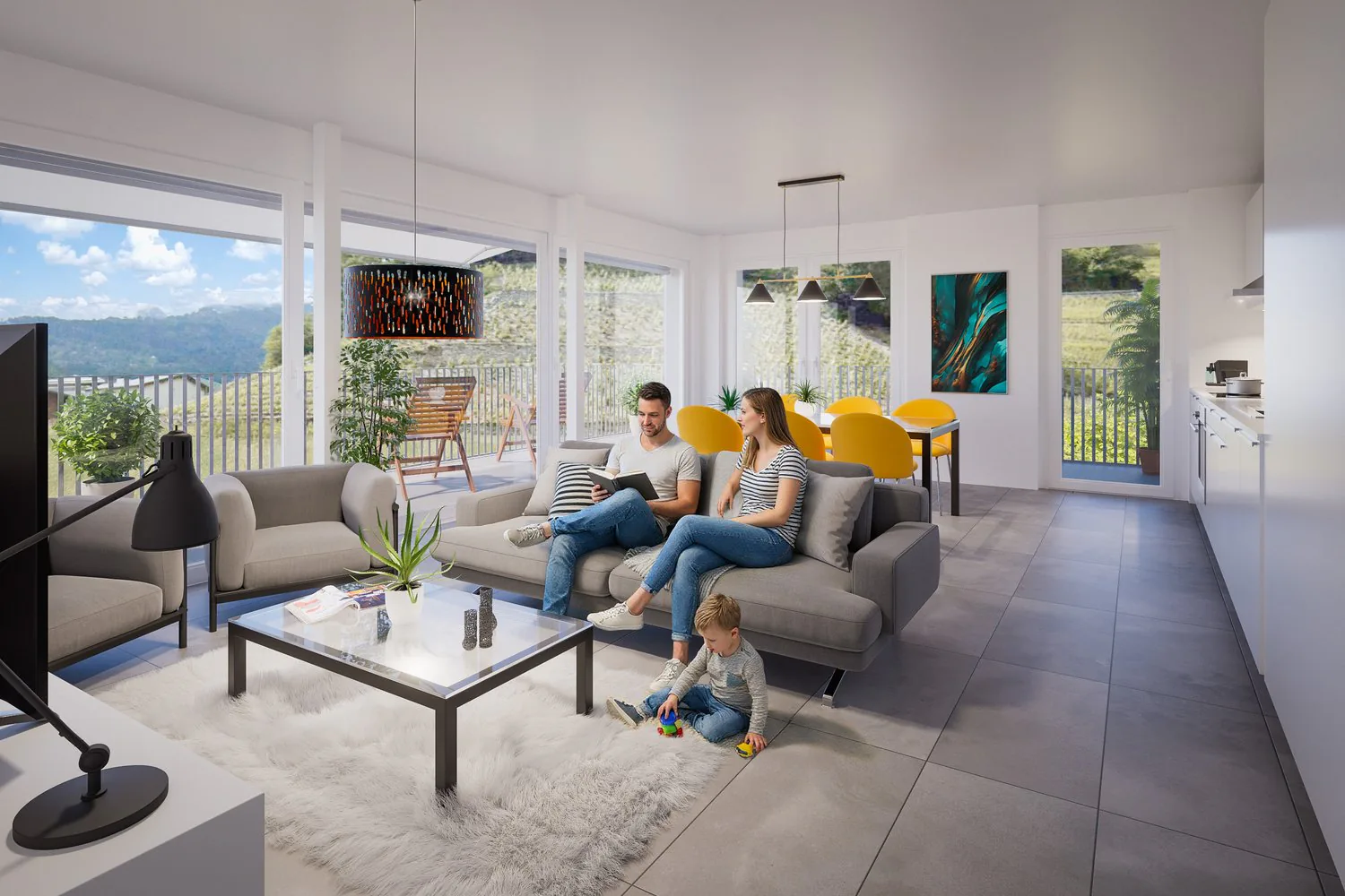 3.5 room apartments in a new residence in Chamoson