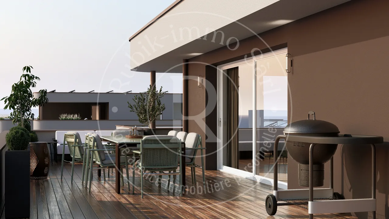 Magnifiques attiques 5,5 pièces de 162m² et terrasse de 153m²