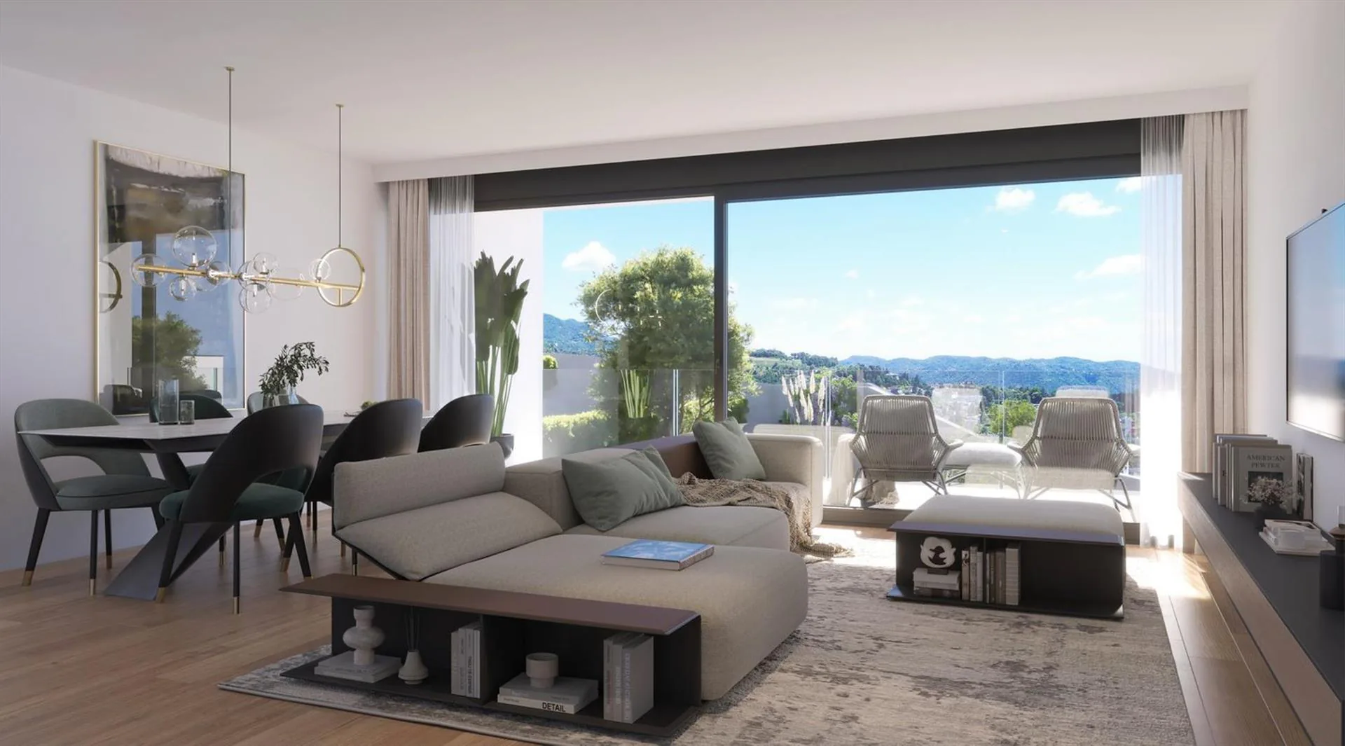Splendid and new apartment immersed in green