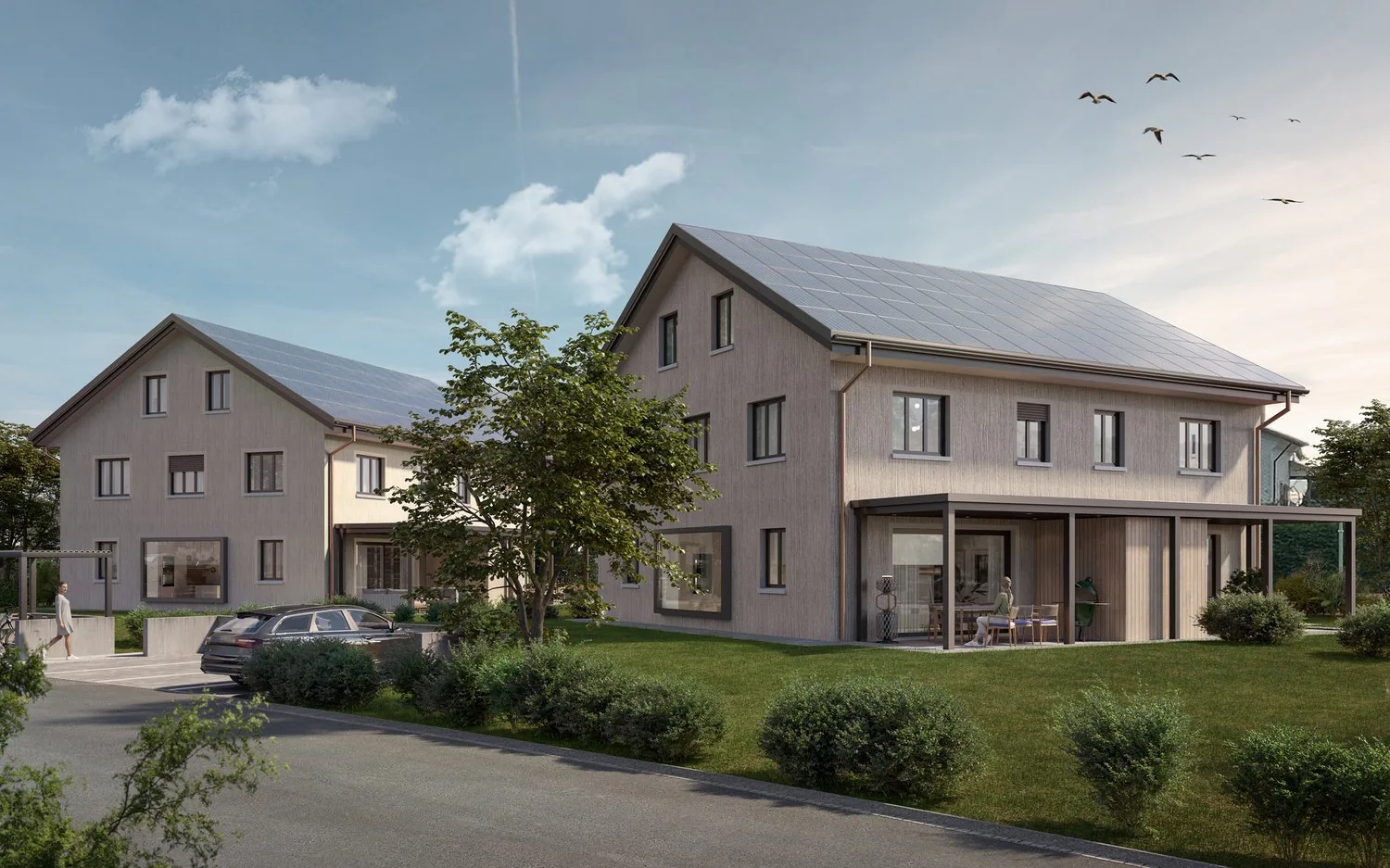 Nouvelle maison mitoyenne exclusive de 6 à 7,5 pièces