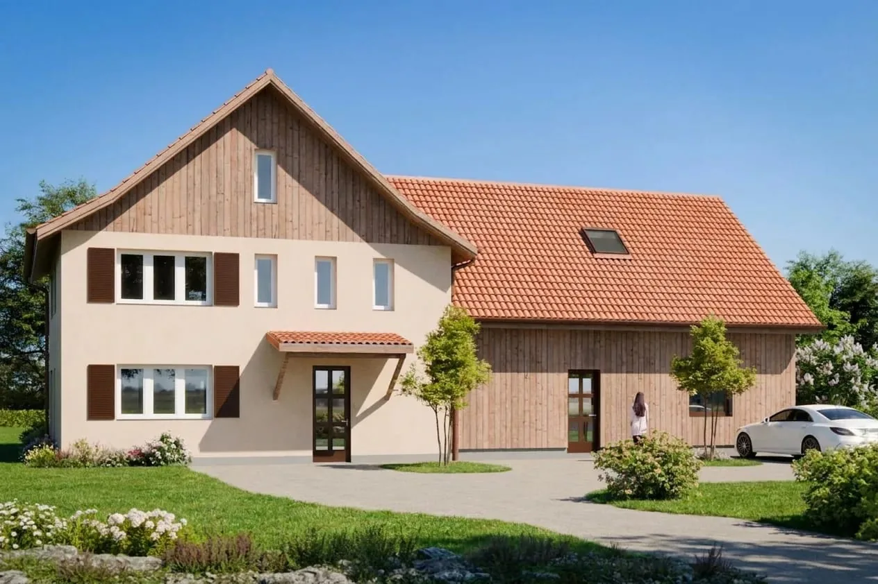 Land plot of 2834 m² with 9-room new building project in Wittenbach for sale