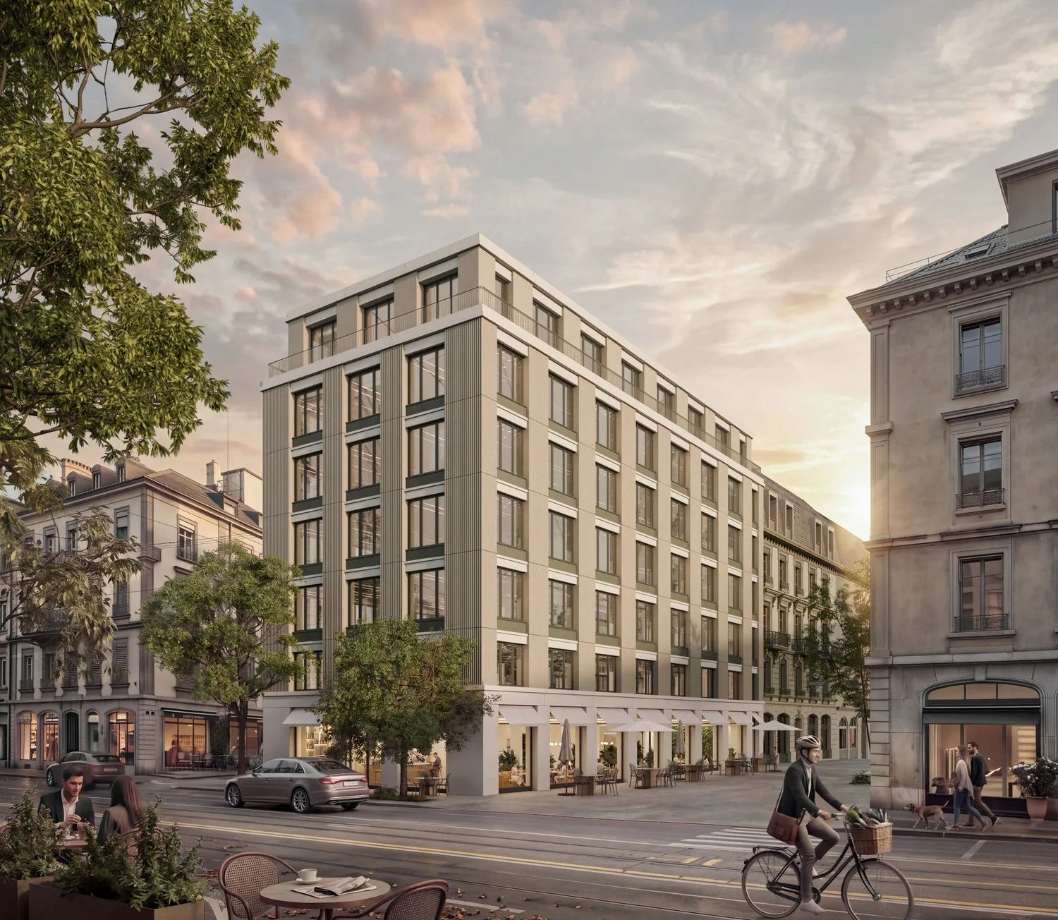 Bureaux prime à louer, centre-ville de Genève, Boulevard Georges Favon 7, dans un immeuble rénové offrant un environnement de travail optimal