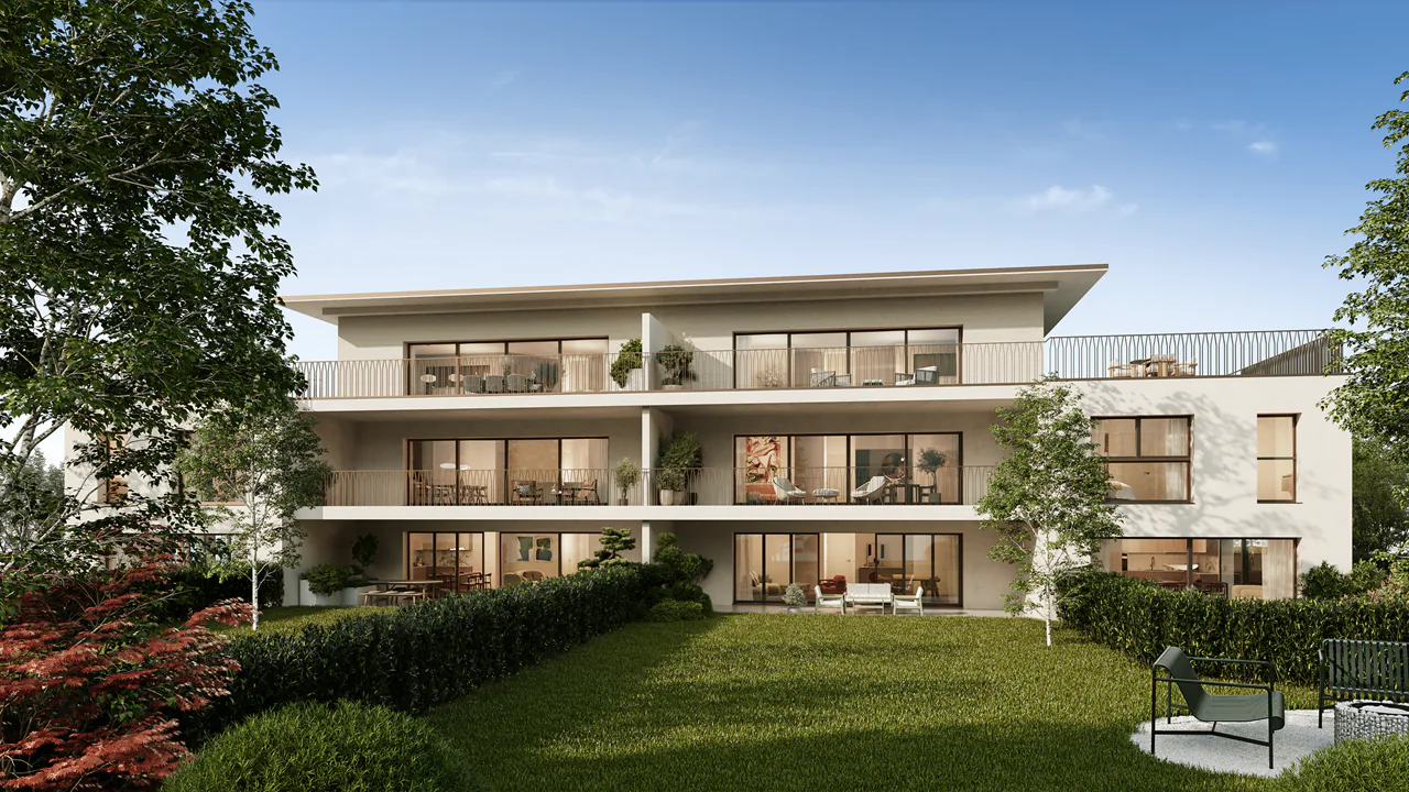 Wohnung mit 5 Zimmern und schöner Terrasse in einer grünen Oase