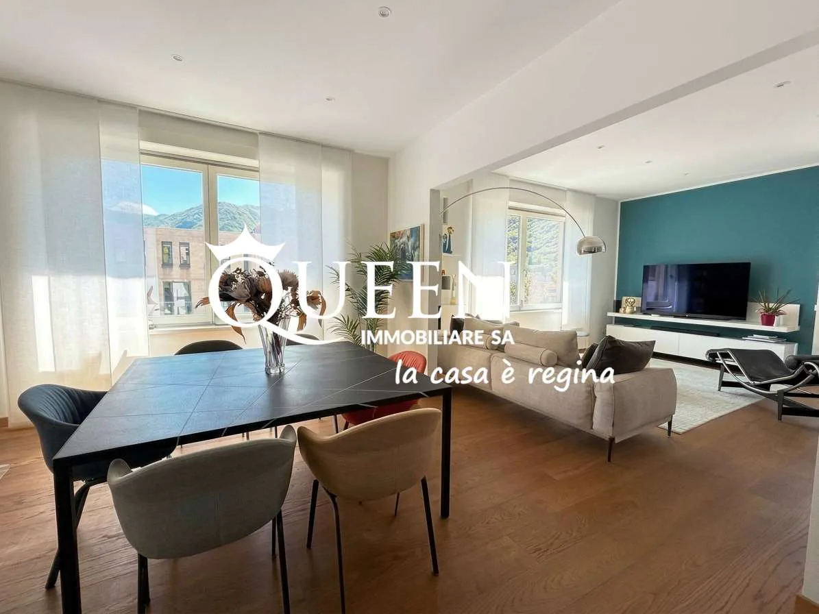 Lugano centre: appartement lumineux et élégant 4.5 pièces avec balcon