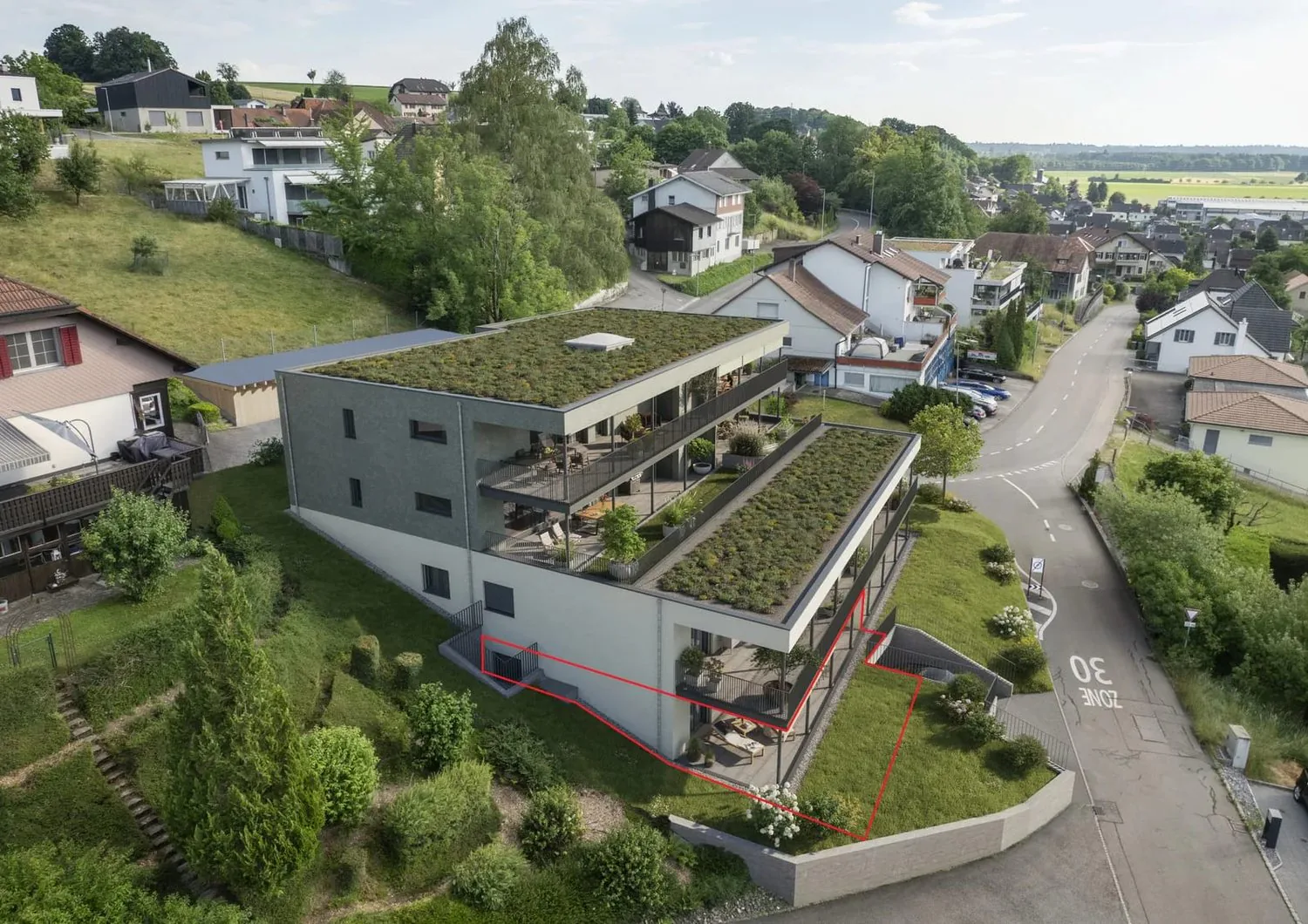 La tua casa con vista panoramica - appartamento 3.5 locali al piano terra con terrazza spaziosa