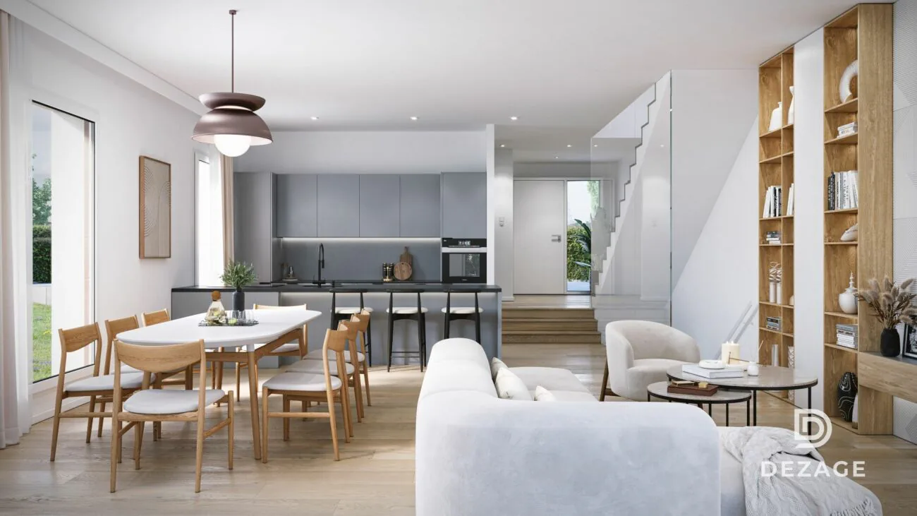Nyon : Cadre verdoyant & vie urbaine pour cette villa Minergie de 227 m² utiles avec budgets de finitions généreux - Villa 1