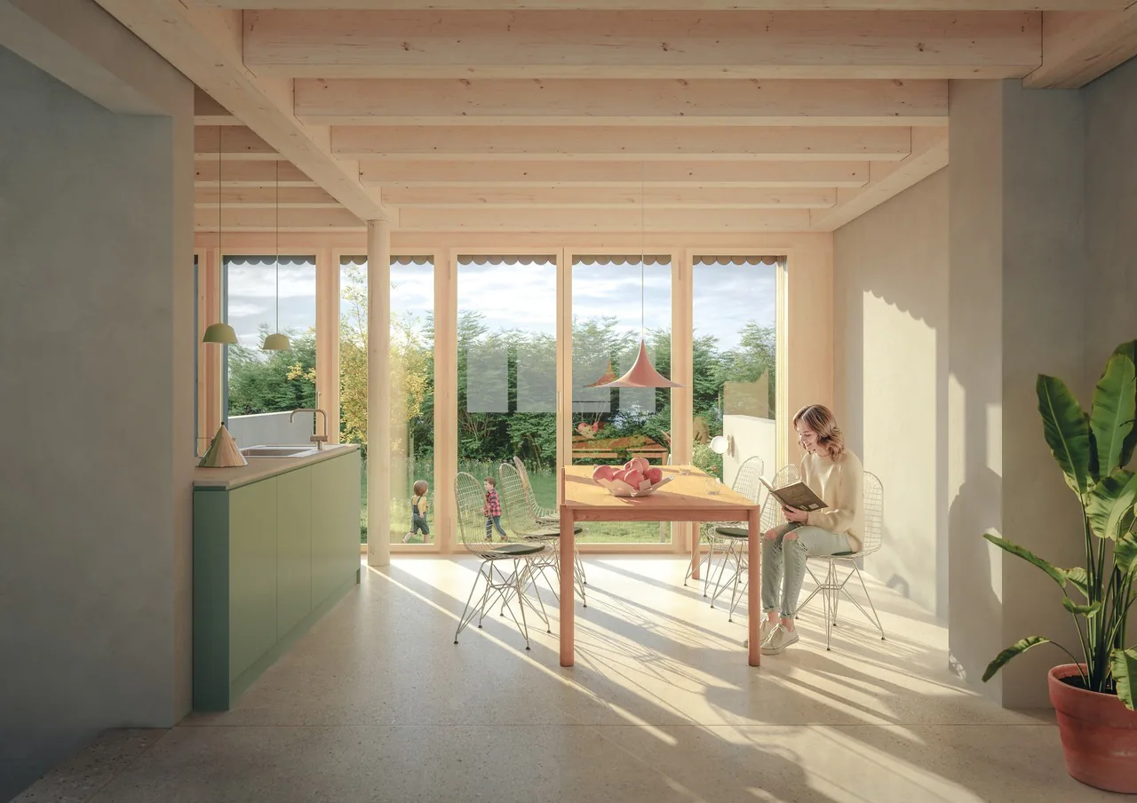5.5-room house at the end of a row with private garden