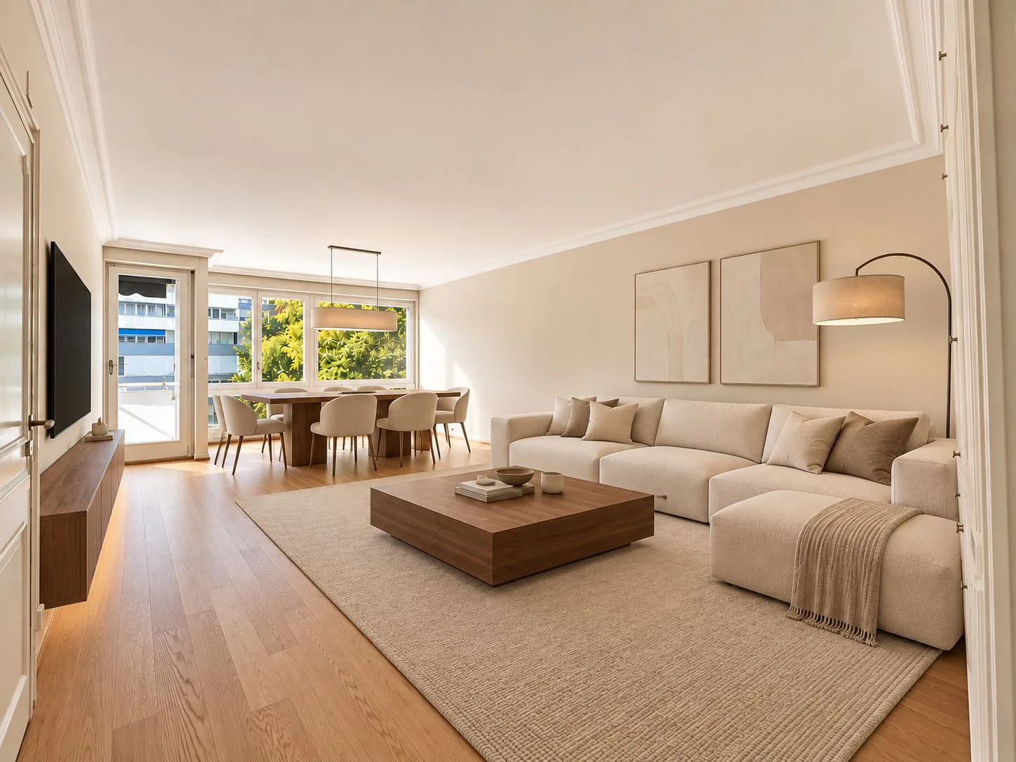 RARE: spacieux appartement de 4.5 pièces avec terrasse et piscine/ unique 2 bedroom unit