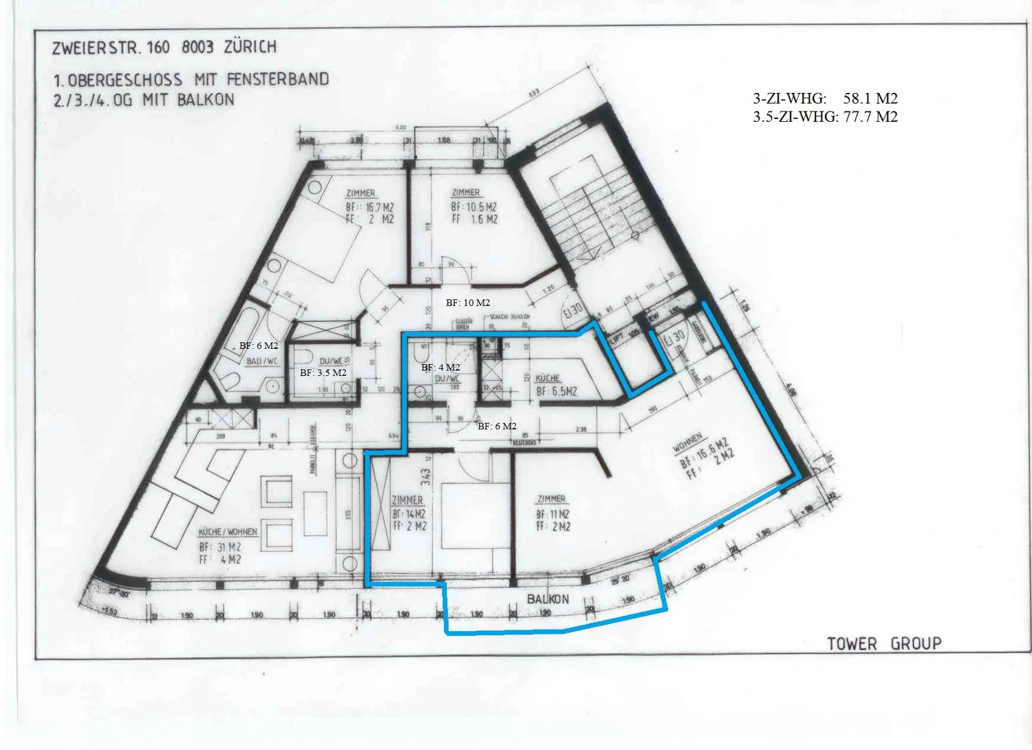 Top Location in Zurich Wiedikon, 2.5 Room Apartment