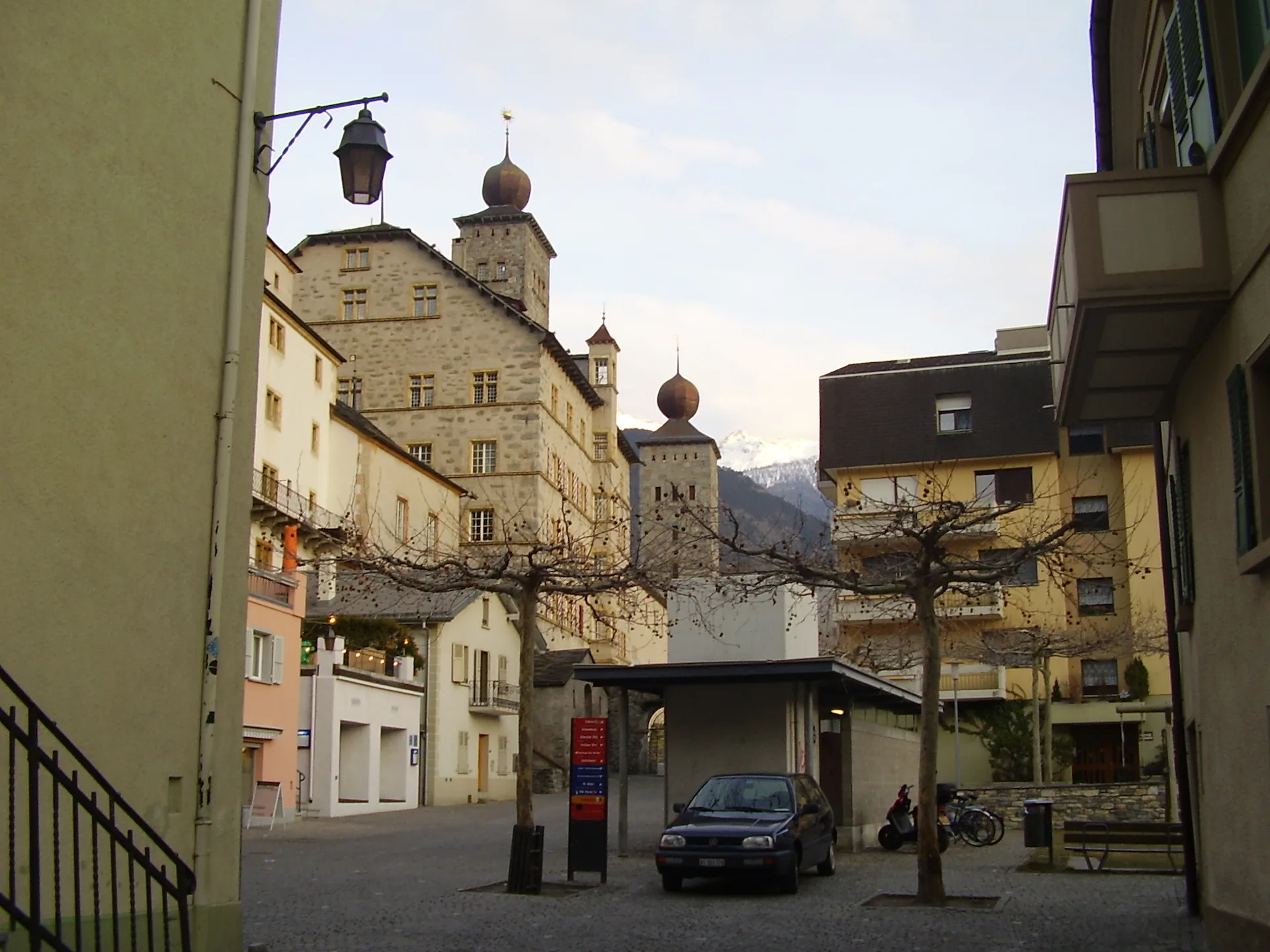 Pictures from Brig with the Stockalperpalast in the Background