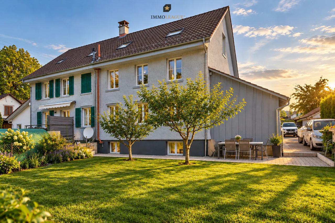 Frisch renoviertes 8.5-Zimmer-Eigenheim mit viel Privacy an familienfreundlicher Lage.