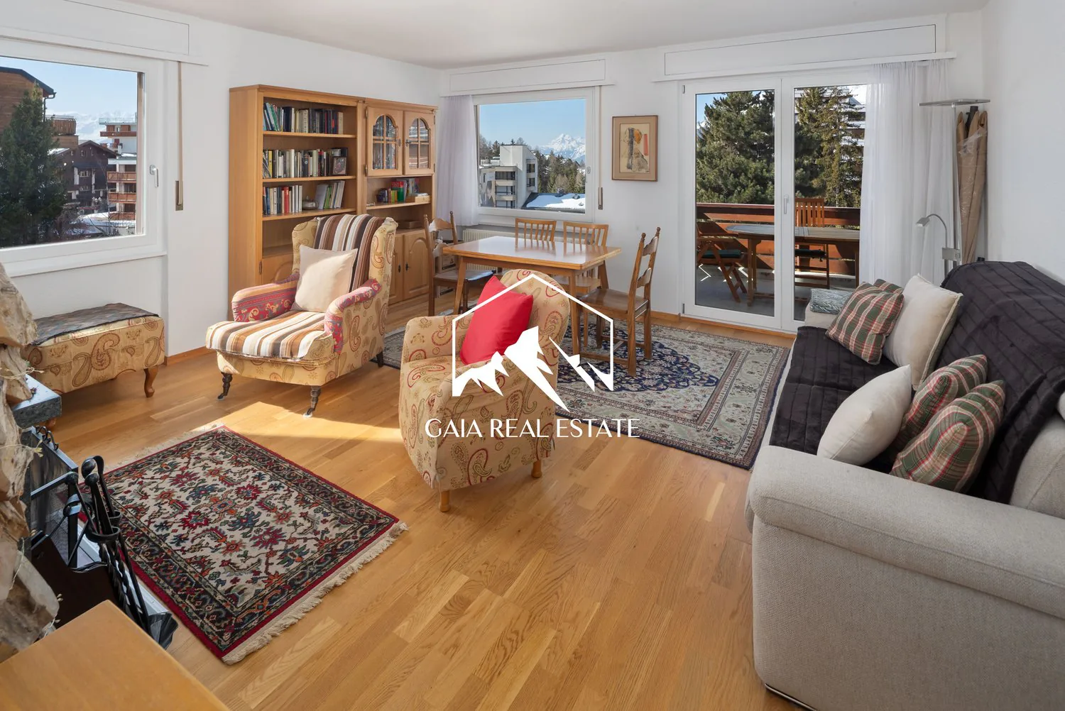 3.5 rooms in the heart of Crans Montana with a view and garage