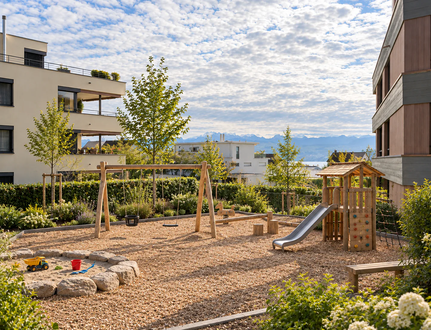 Traumhafte 4.5 Zimmer-Neubau-Gartenwohnung im Eigentumsstandard