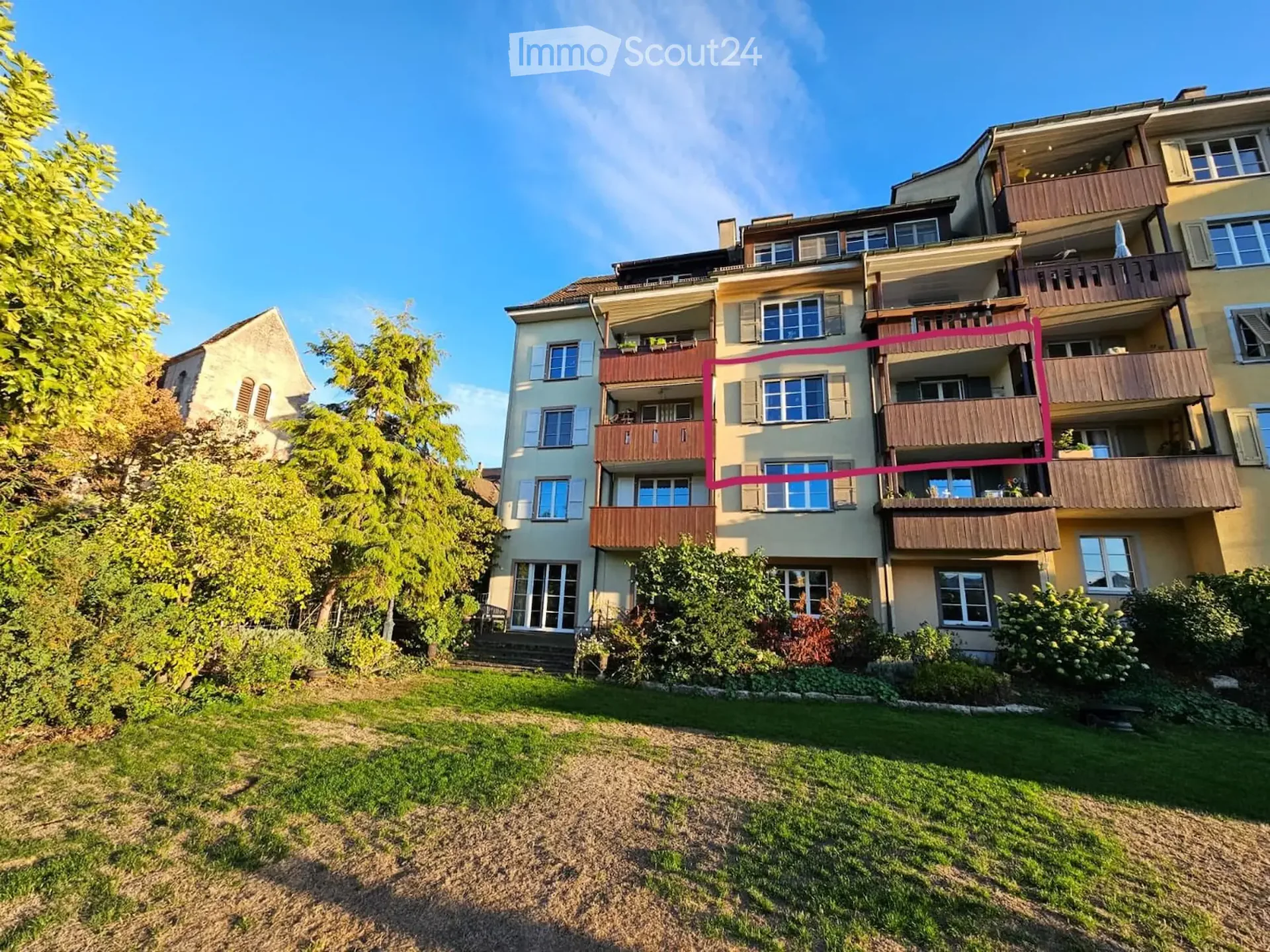 Appartement 3,5 pièces dans un emplacement exceptionnel dans la vieille ville de Rheinfelden - Vue sur le Rhin