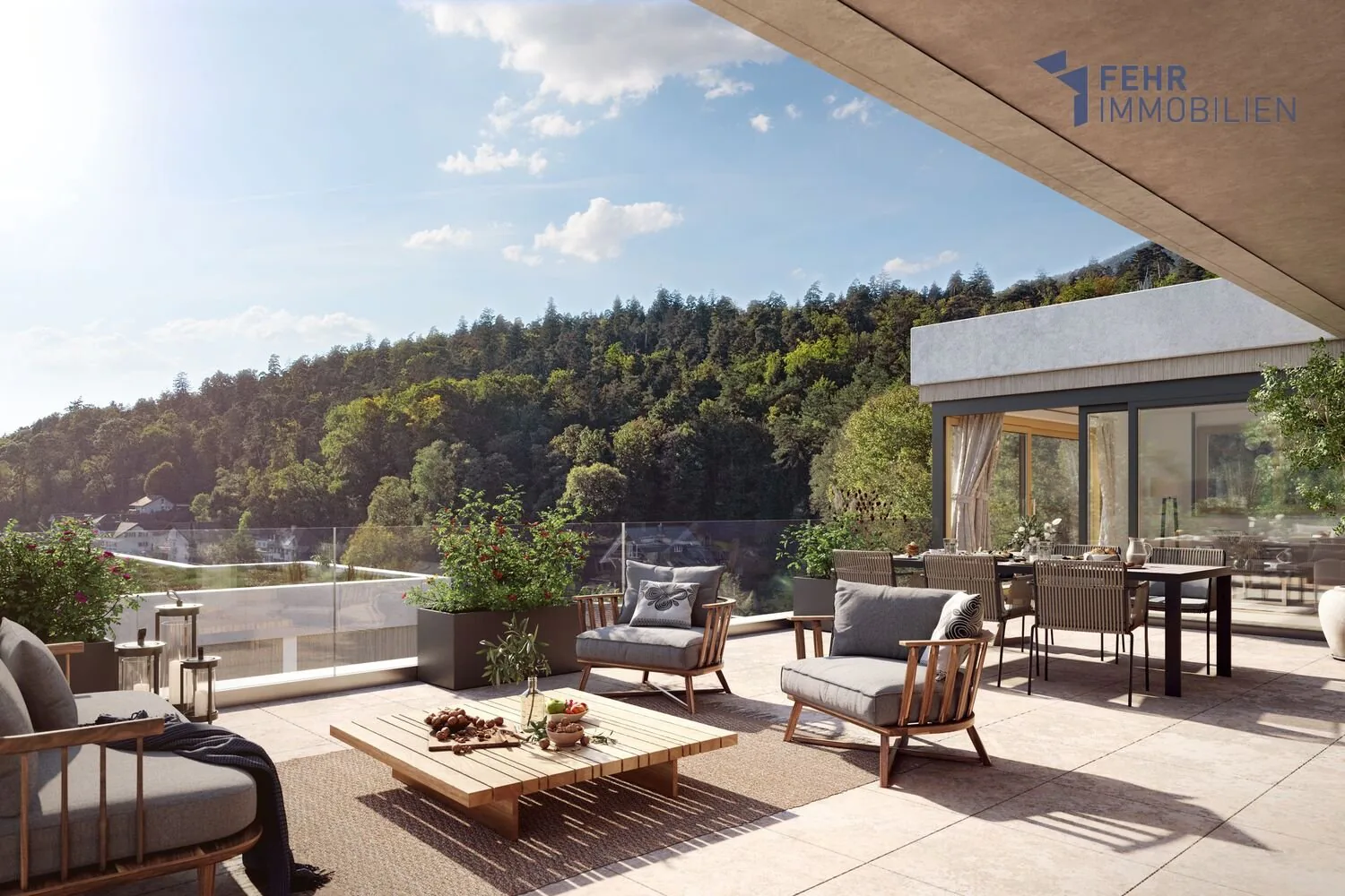 Fehr Real Estate - Exclusive 4.5 - 5.5-room terrace villas for co-ownership