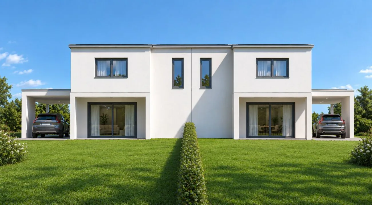 terrain avec projet approuvé - superbes maisons unifamiliales à Camignolo
