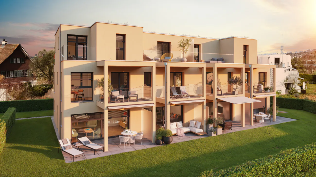 Your own four walls in a green residential area
