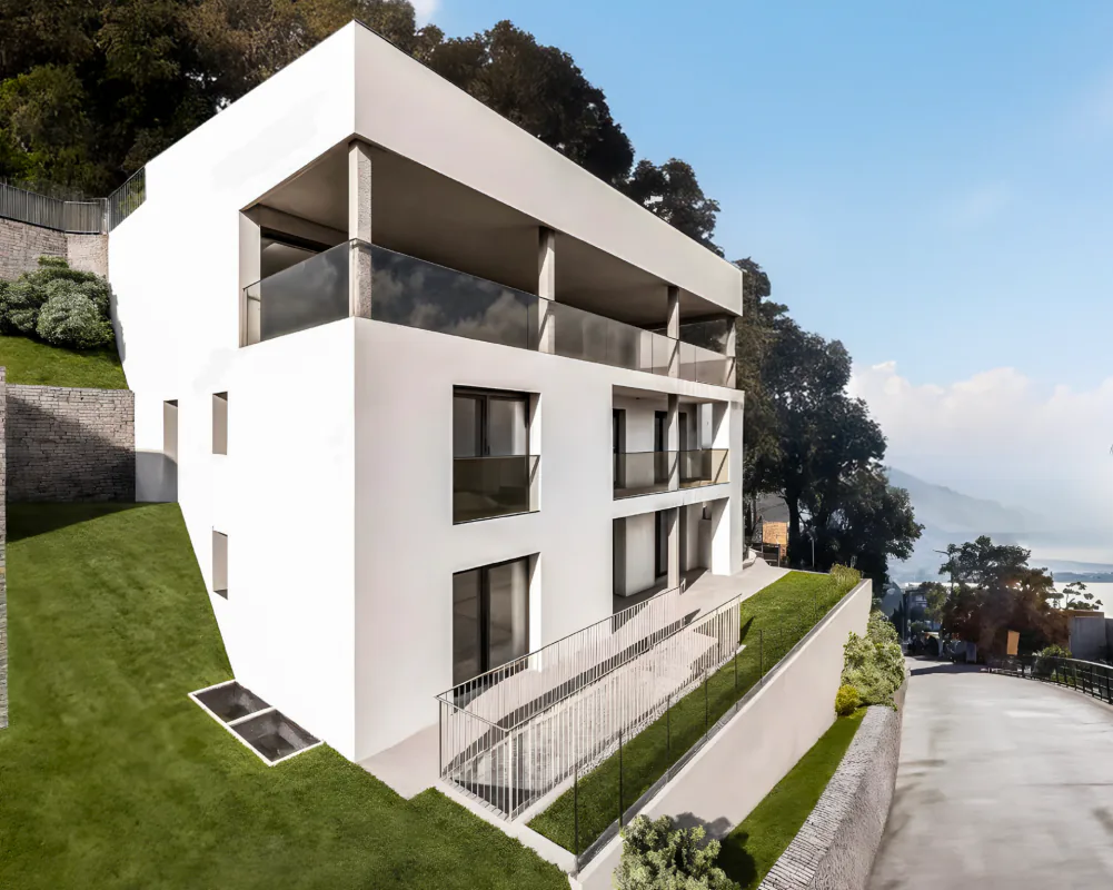 Appartement exclusif 3.5 pièces avec terrasse, jardin et vue sur le lac