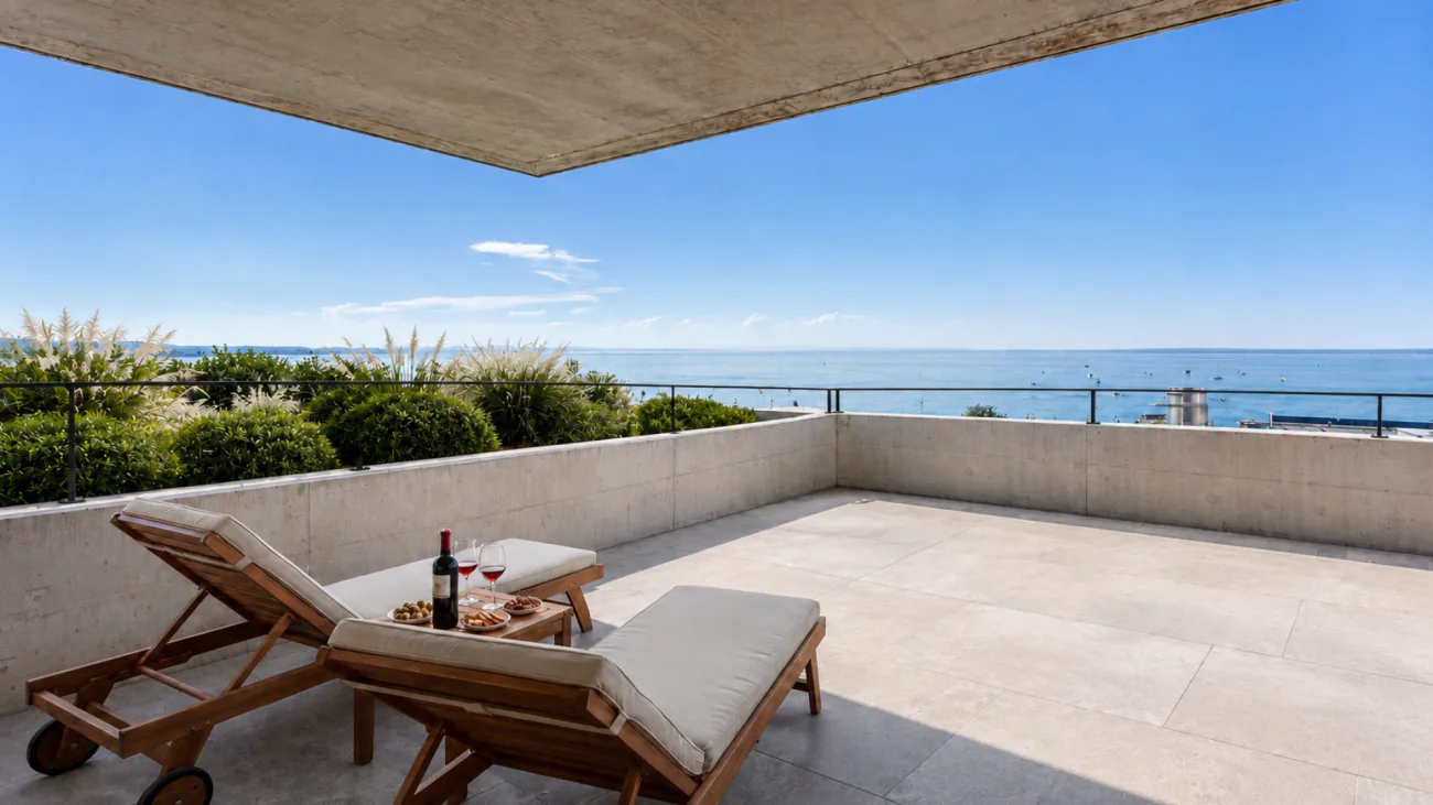 Appartamento unico di 5 1/2 locali con vista splendida sul lago di Costanza