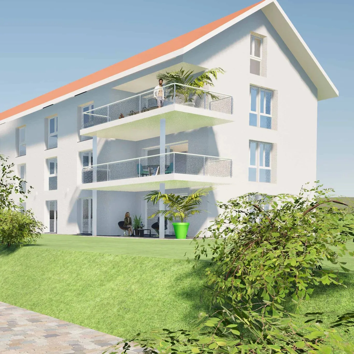 Modern 4.5 room apartment on the 1st floor in a quiet location in Lommiswil - First rental