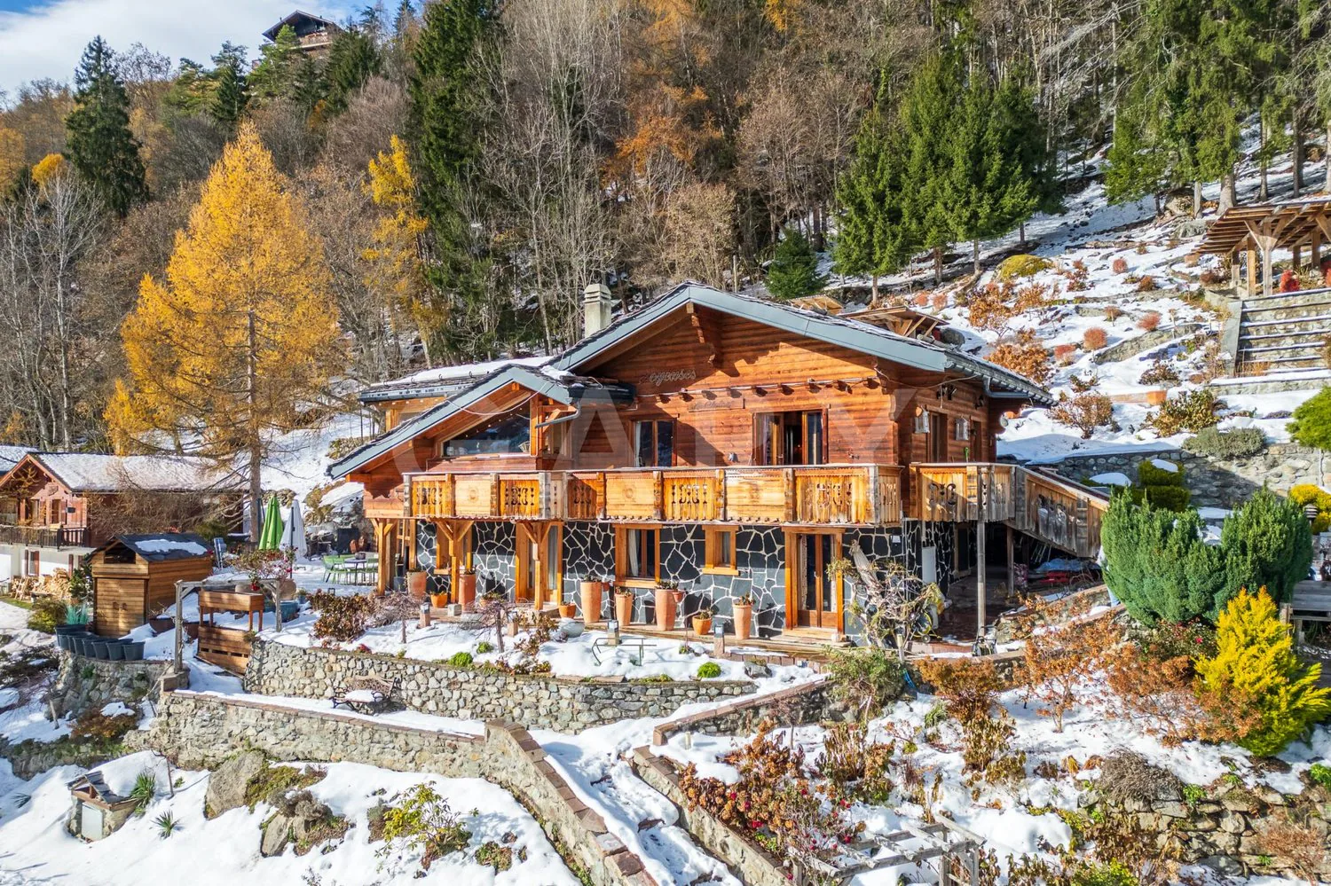 Proprietà alpina eccezionale ai piedi degli impianti di risalita