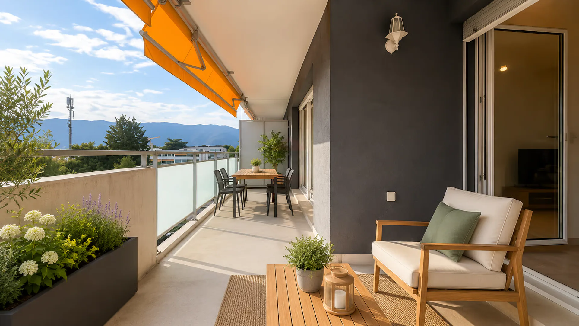 Charmantes 5-Zimmer-Wohnung mit 117 m² Wfl. in Meyrin mit großem Balkon