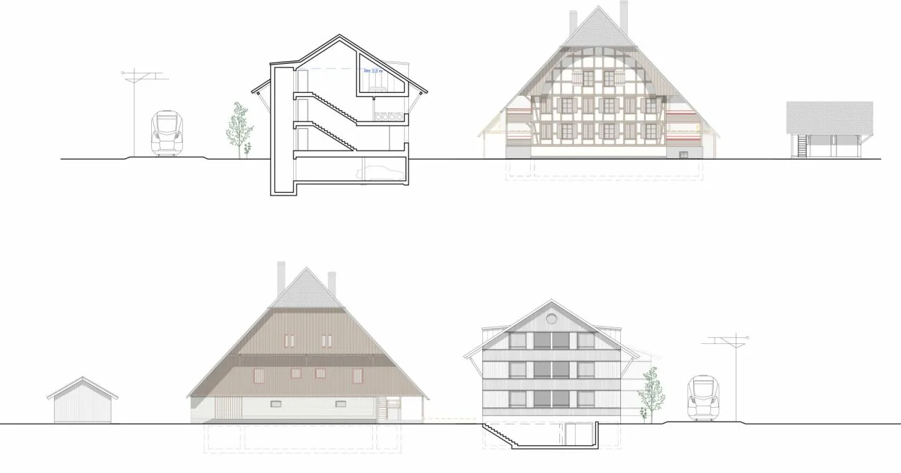 Ex fattoria con riserva di terreno edificabile e impegno architettonico