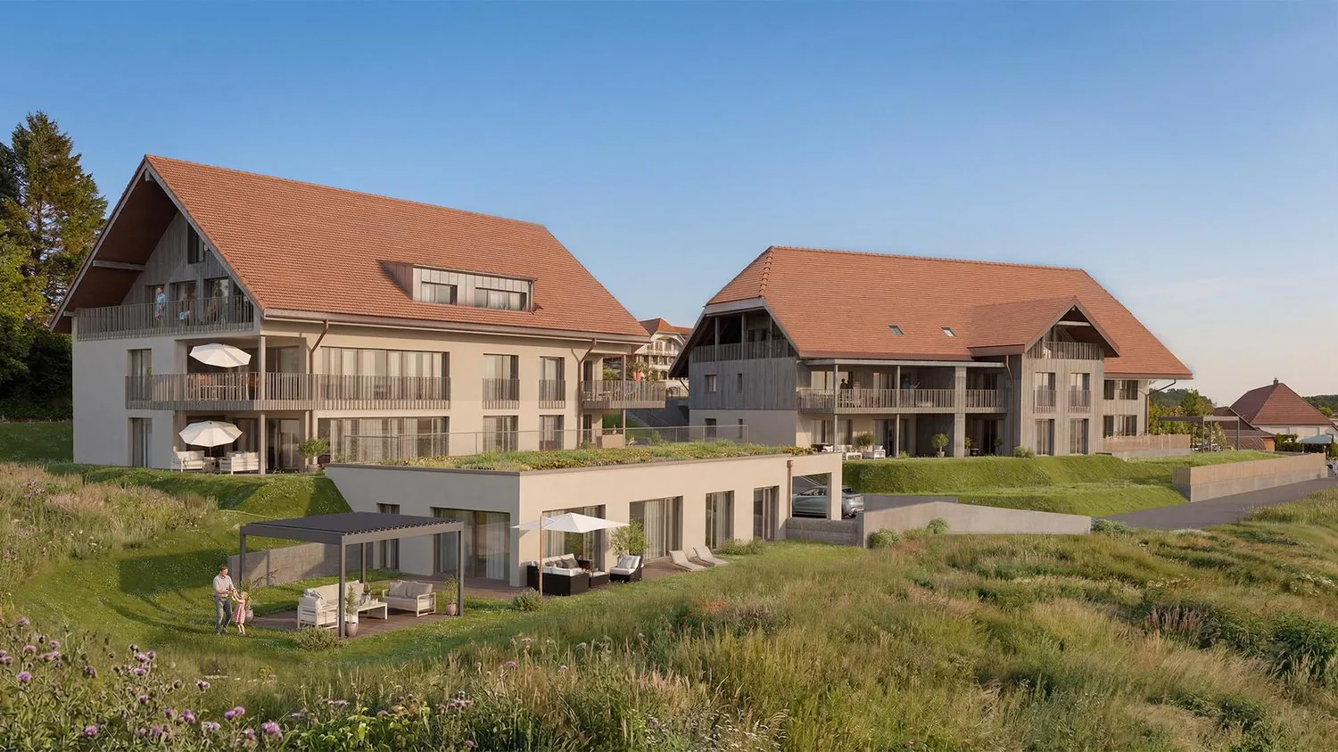 Appartement neuf de 4,5 pièces avec vue lointaine à Lüterswil (Bucheggberg)