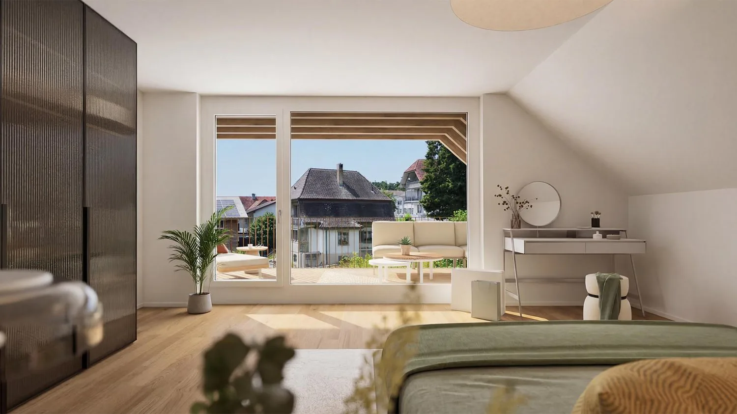 Appartement de 3,5 pièces en construction neuve avec vue lointaine à Lüterswil (Bucheggberg)