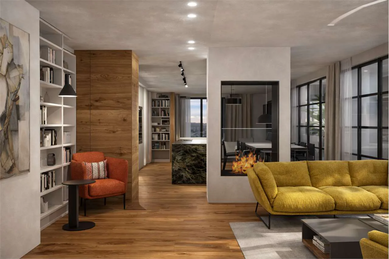Prestigious panoramic penthouse with covered terraces