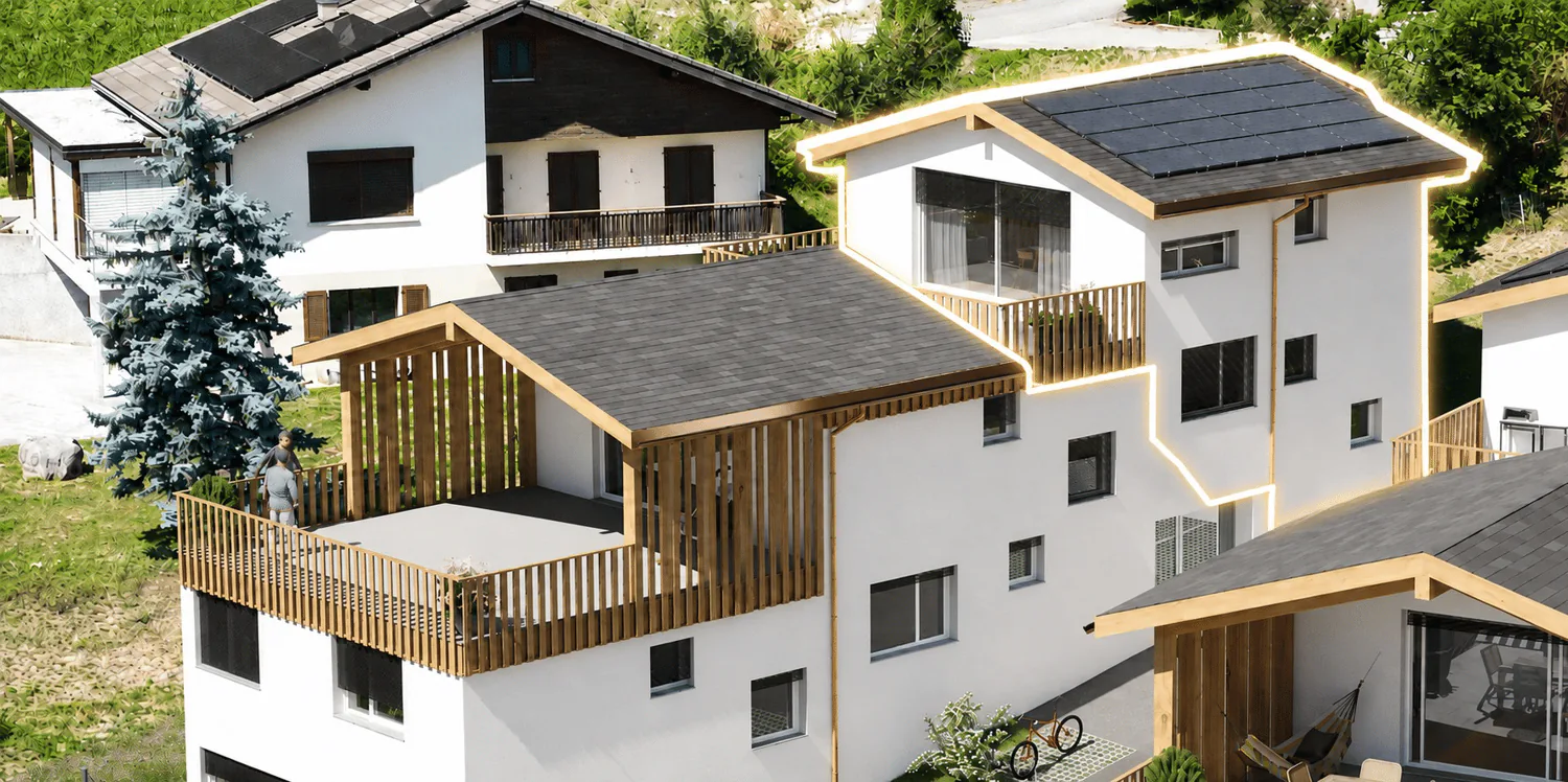 Villa familiale avec terrasse 4.5 pièces à Ayent