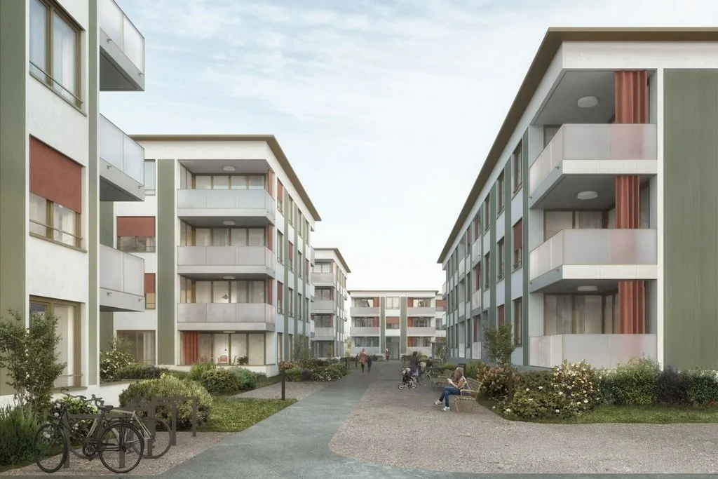 First rental in Liestal - each apartment with its own washing tower
