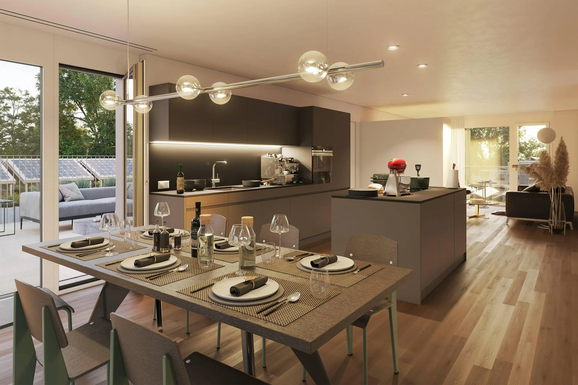 131 m² d'attique entre forêt et ville, tout à votre goût