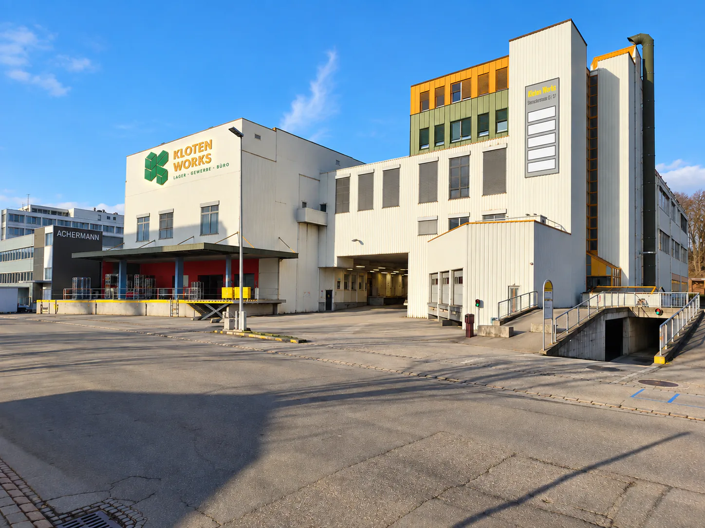 Production, storage, and commercial spaces in Kloten – available from October 2027