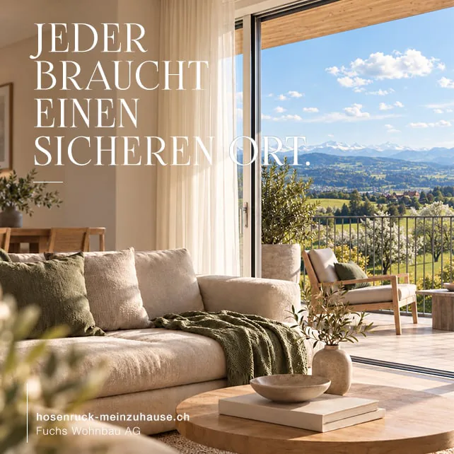 Dachwohnung mit Weitblick | 4½ Zimmer in Hosenruck