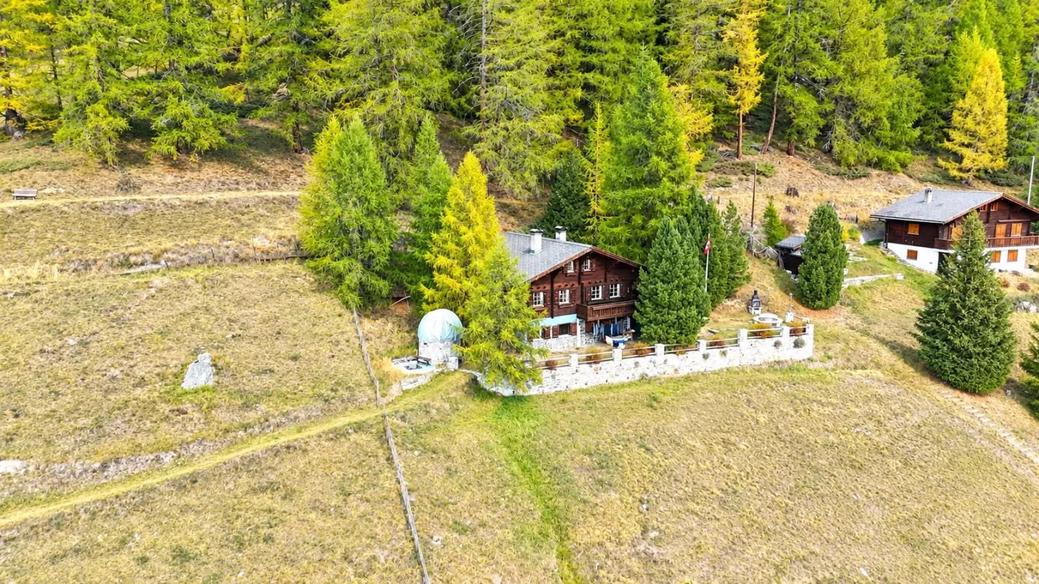 Charming chalet with panoramic views in Gspon near Staldenried
