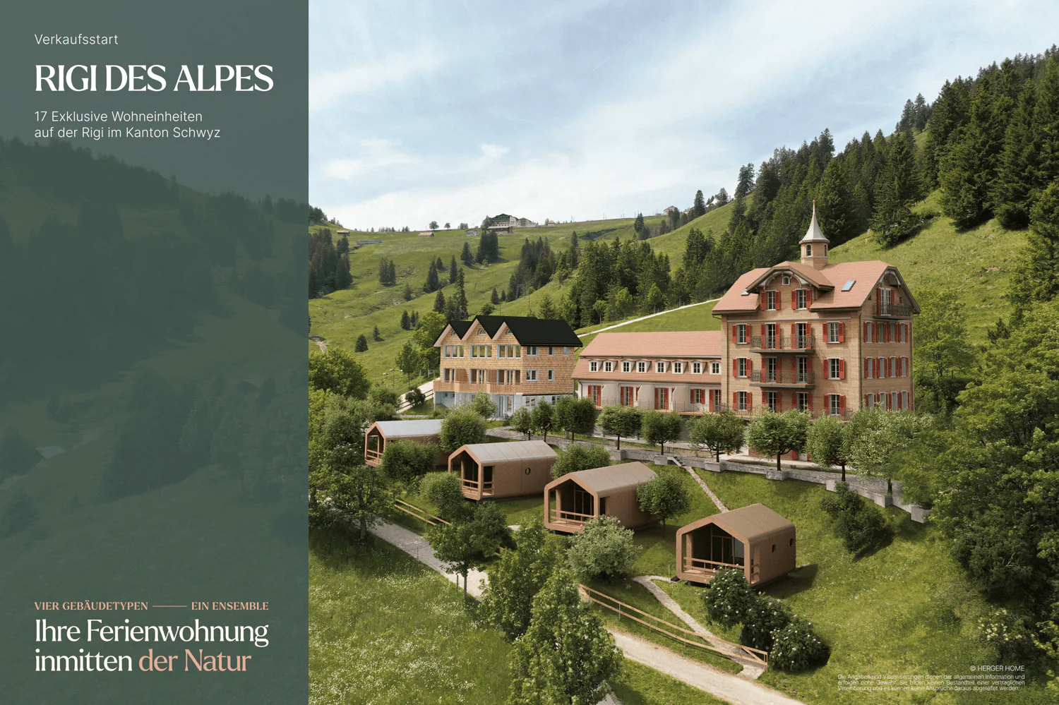 Appartamento in mansarda di 3,5 locali nella casa della torre – Progetto Rigi Des Alpes