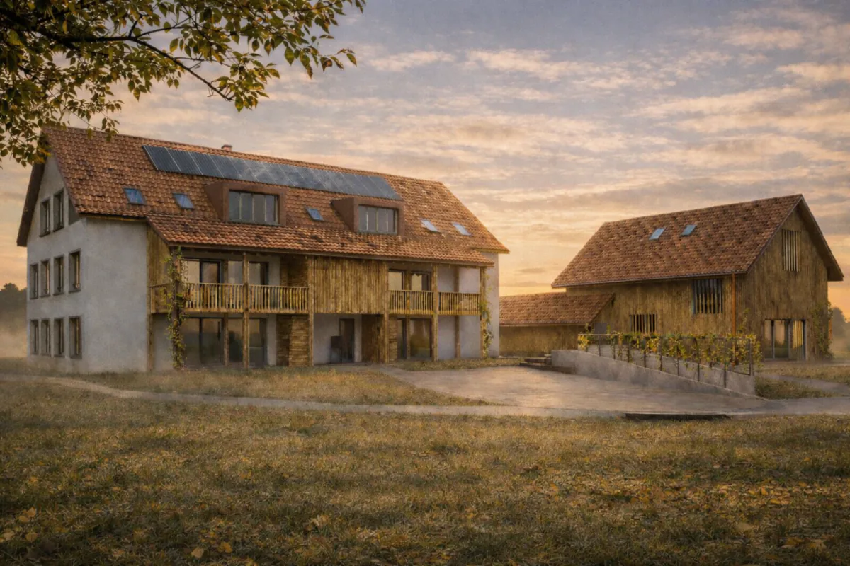 New construction project "Grünblick Buch" - Modern living in an idyllic location