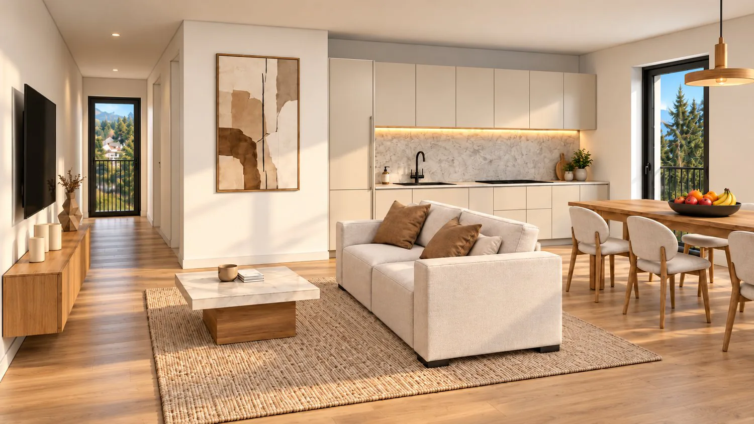 Duplex moderne de 4,5 pièces à Semsales – (lot 64B)