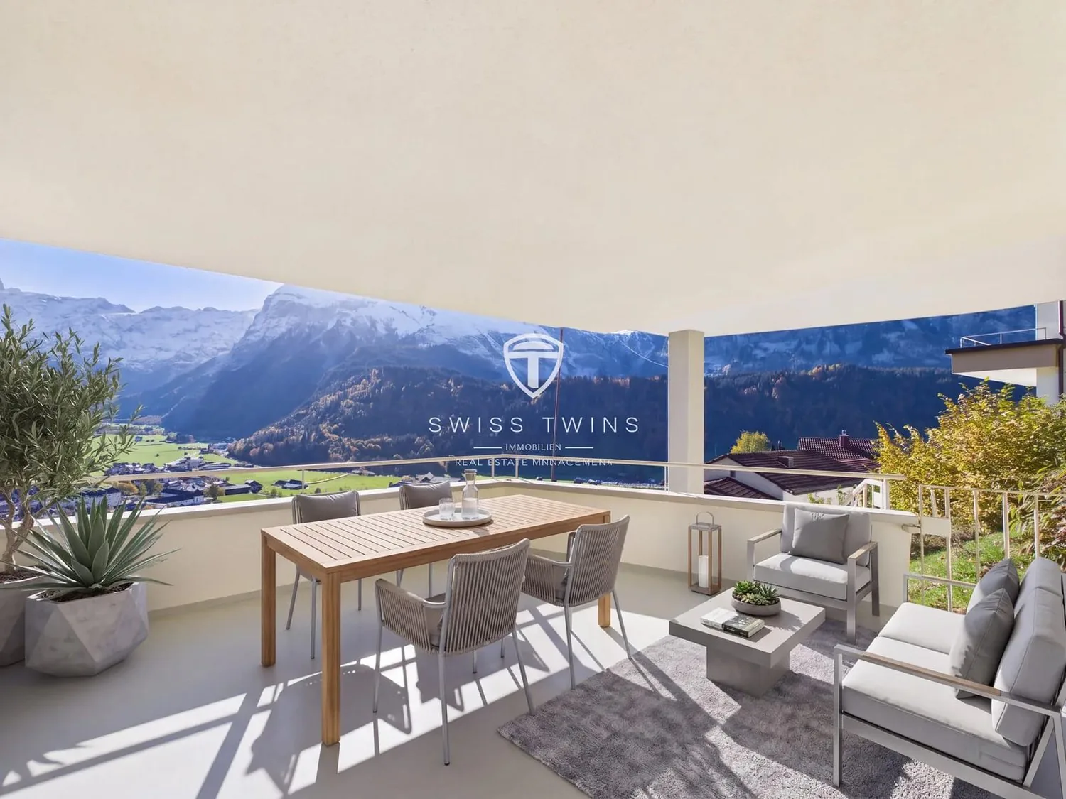Vivere dove gli altri fanno vacanza - appartamento arredato di 3,5 locali con vista sulla montagna a Engelberg