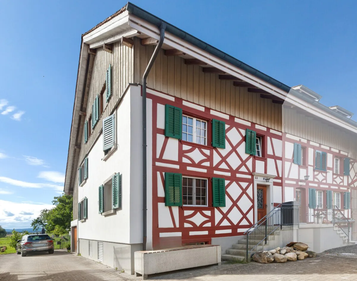 Einzigartiges Riegelhaus mit Gartenidylle
