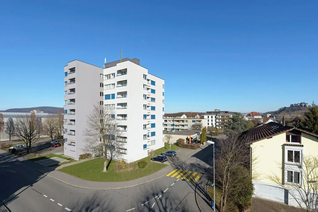 High-rise building in a rural setting