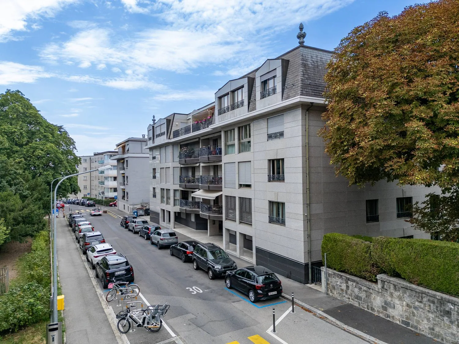 Innenparkplatz in Lausanne