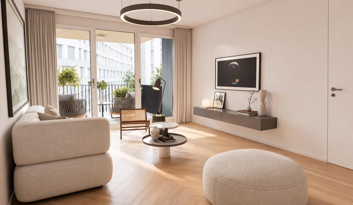 Progetto di costruzione nuova Eichstrasse Zurigo, Maisonette con terrazza