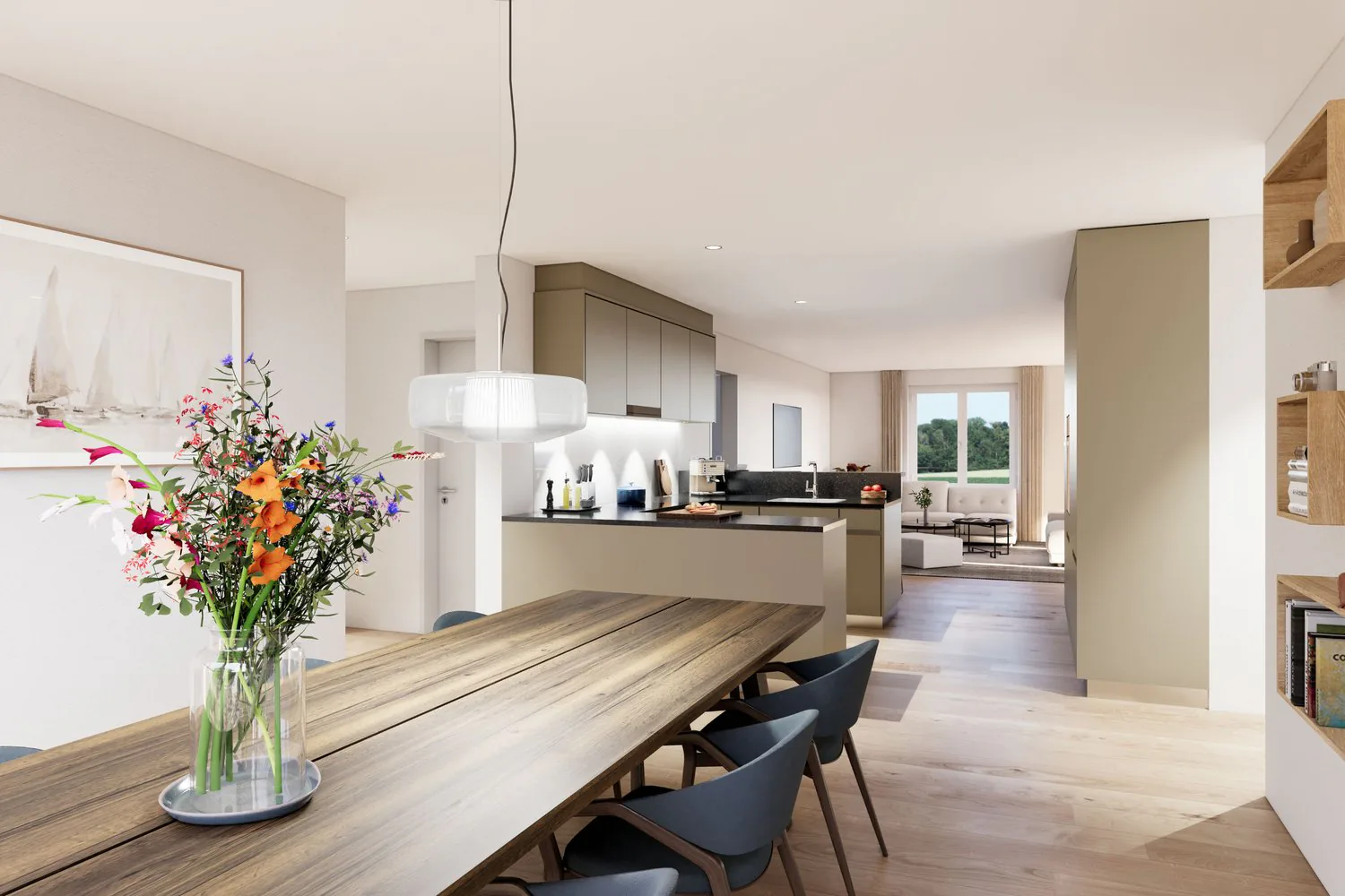 Family-friendly 5.5-room new apartment with lake view - construction has started