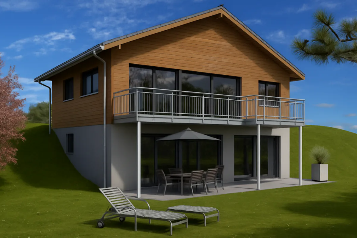 New building, 5.5 rooms single-family house with a wonderful view