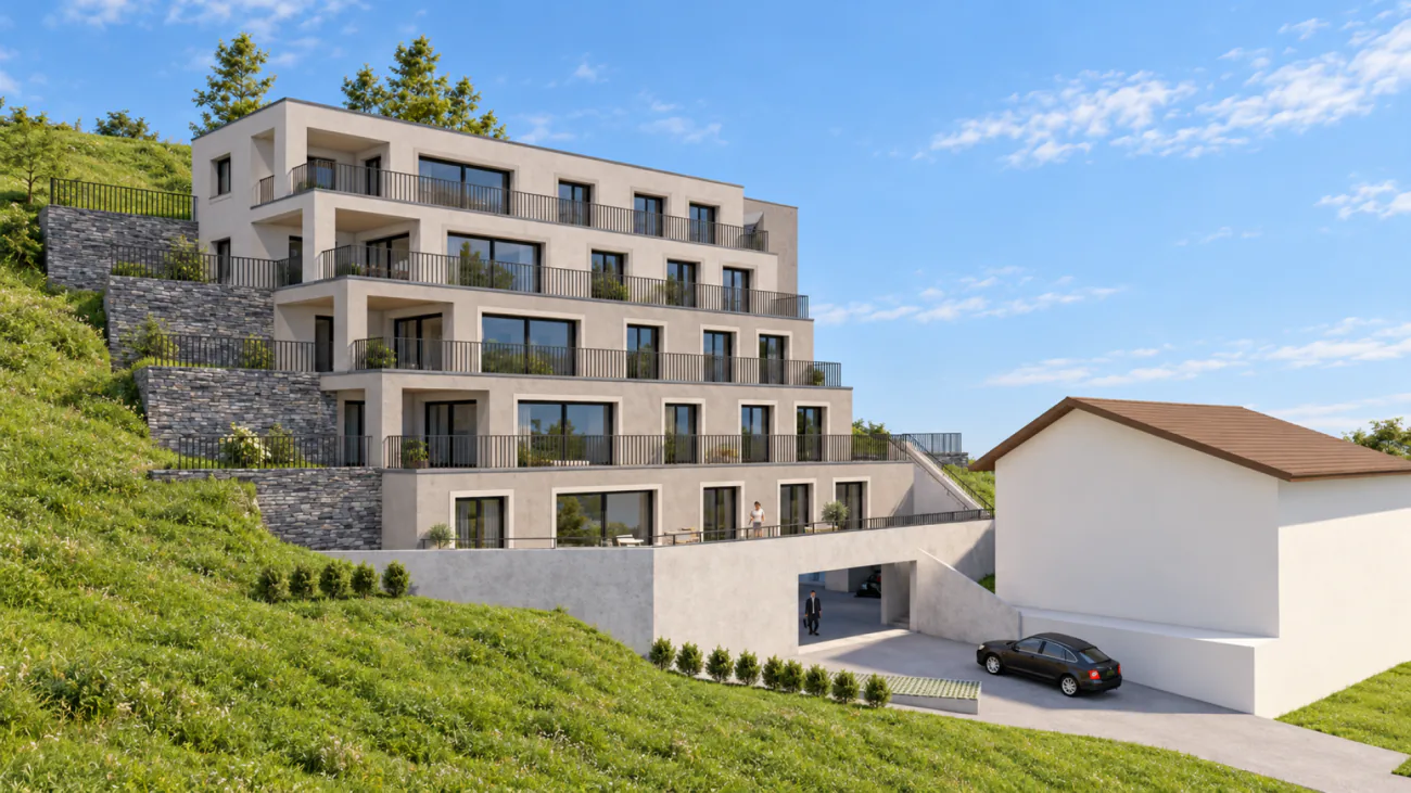 Appartement neuf de 3,5 pièces avec terrasse spacieuse et loggia