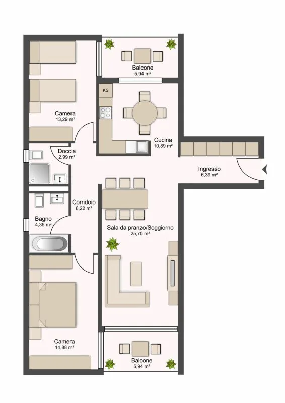 6300, Tenero, Via San Nicolao 36b, apartment 233