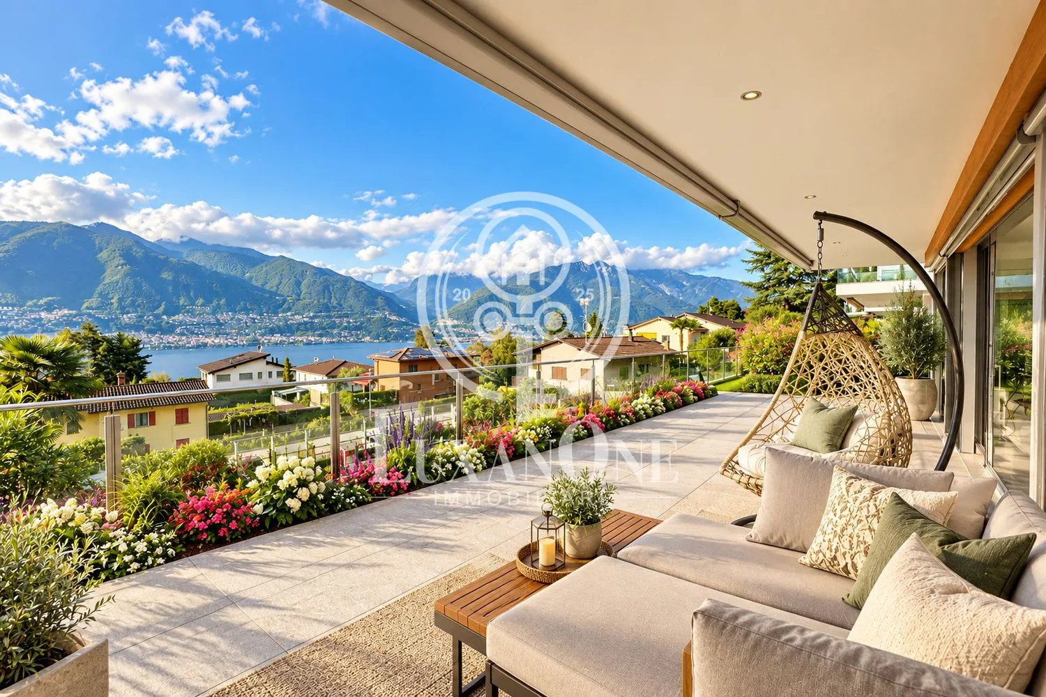 Appartement de jardin luxueux 4,5 pièces avec vue sur le lac - Votre rêve de résidence secondaire au Lago Maggiore